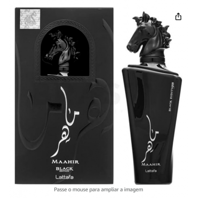 Lattafa Eau de parfum Maahir Black Edition spray unissex, 100 ml